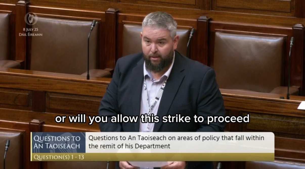 McGuinness challenges Taoiseach over looming school strike as Government refuses to talk.
